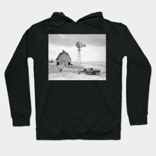 Abandoned Farm, 1936. Vintage Photo Hoodie